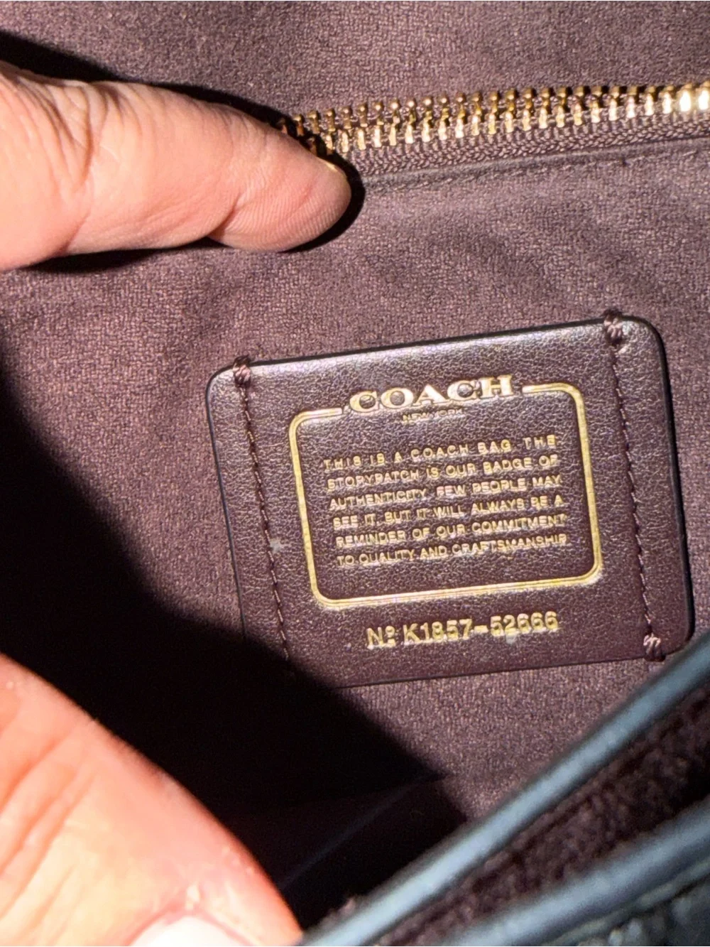 Coach Black gold Parker Top Quilted Nappa leather Crossbody bag
